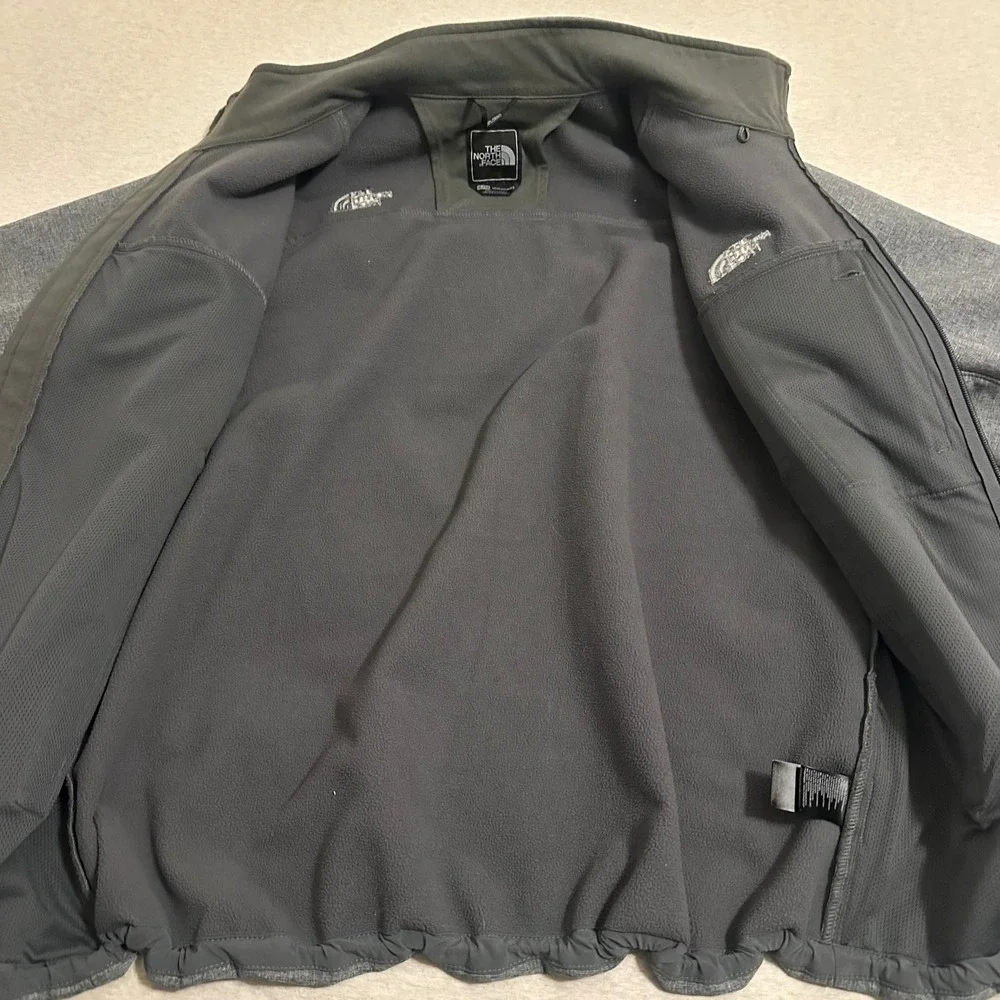 The North Face Apex‎ Bionic Softshell Jacket Mens XL Heather Grey Windproof Zip